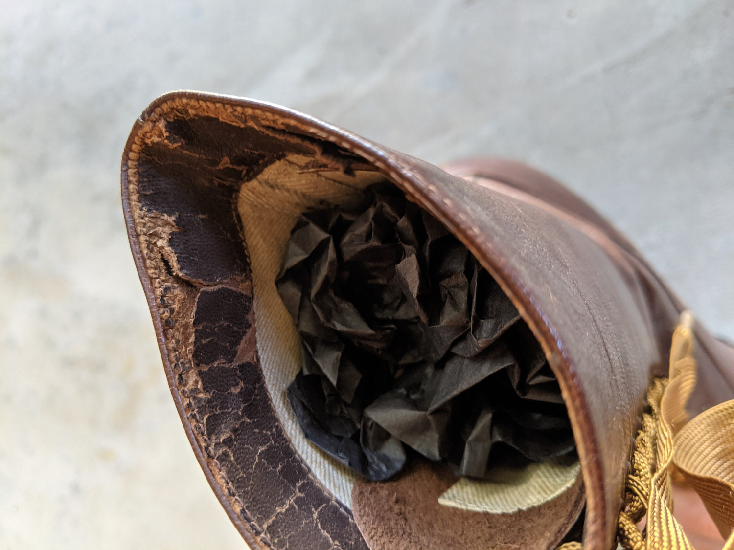 c. 1910s-1920s Brown Louis Heel Boots | Approx 6.5-7