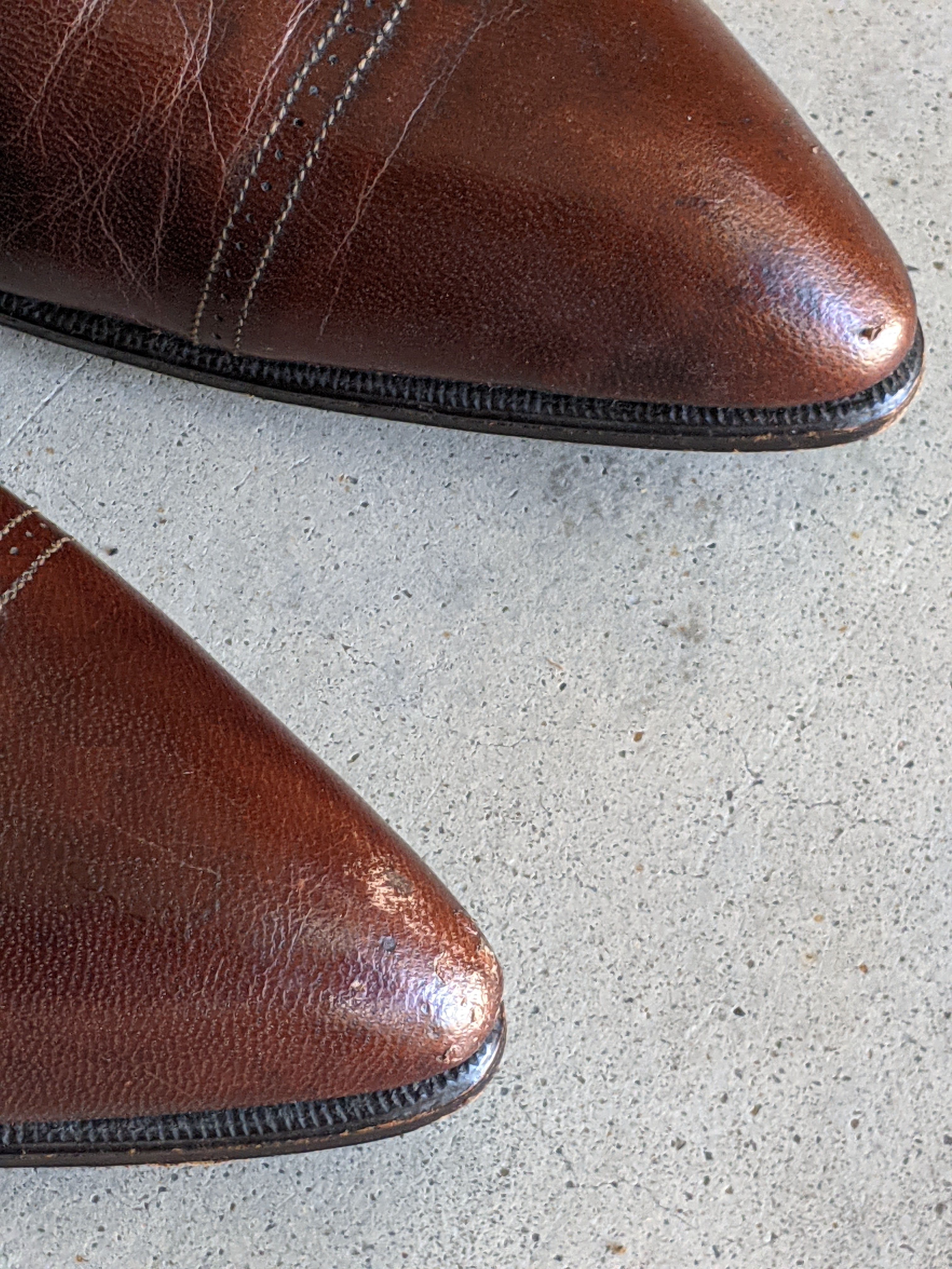 c. 1910s-1920s Brown Louis Heel Boots | Approx 6.5-7