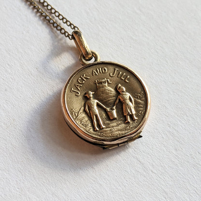 1890s-1900s Jack &amp; Jill Locket