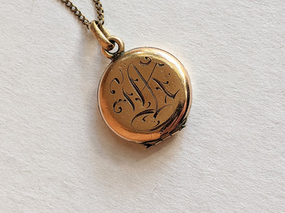 1890s-1900s Jack &amp; Jill Locket