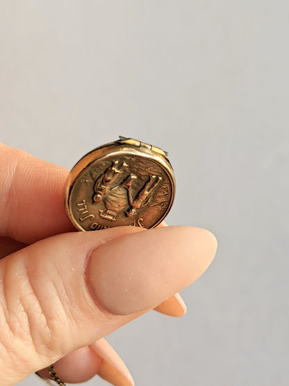1890s-1900s Jack &amp; Jill Locket