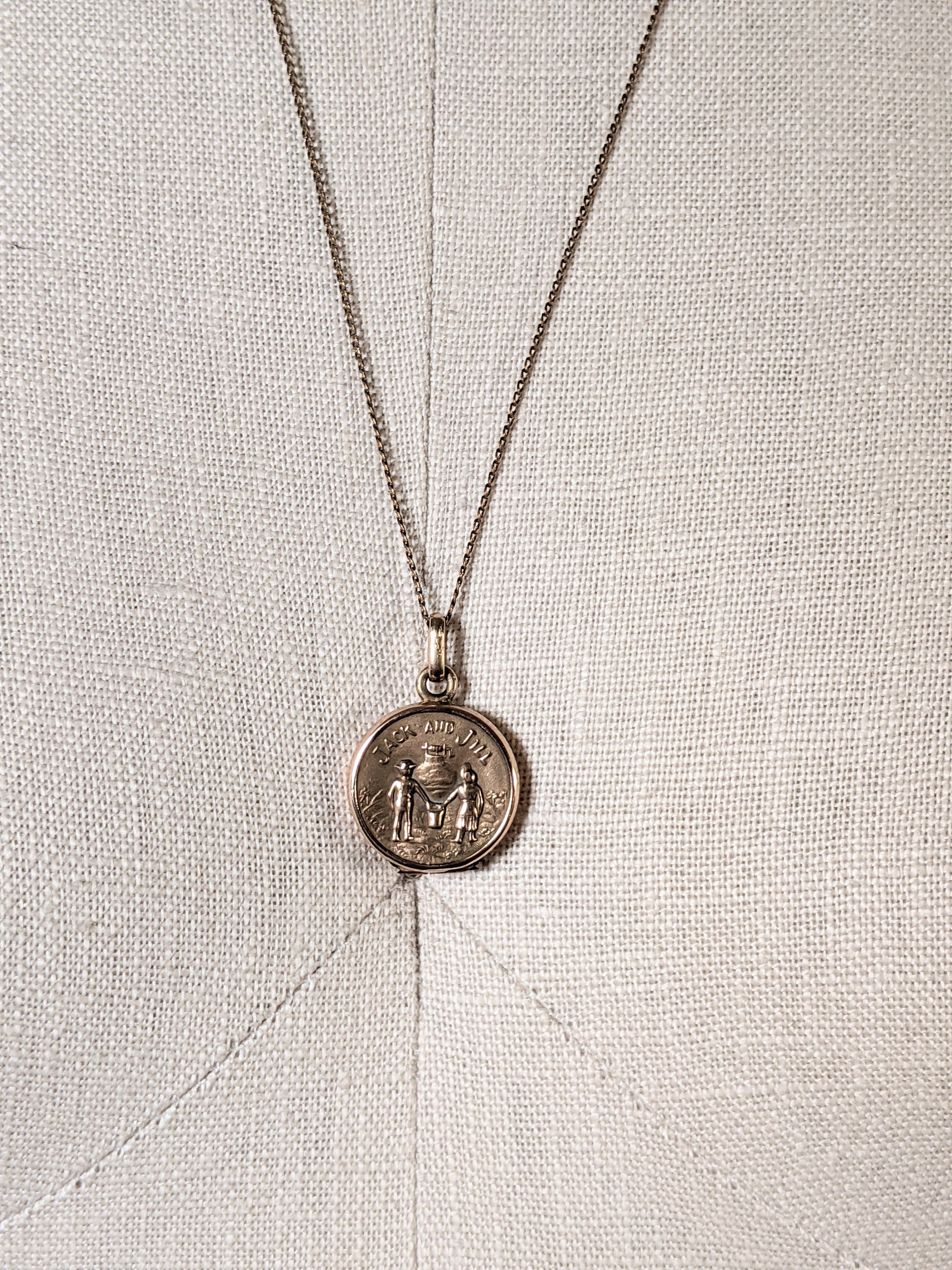 1890s-1900s Jack &amp; Jill Locket