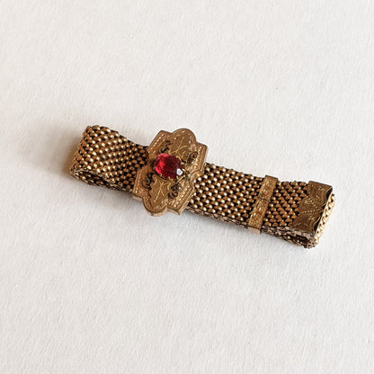 1870s-1880s Gold Filled Mesh Bracelet