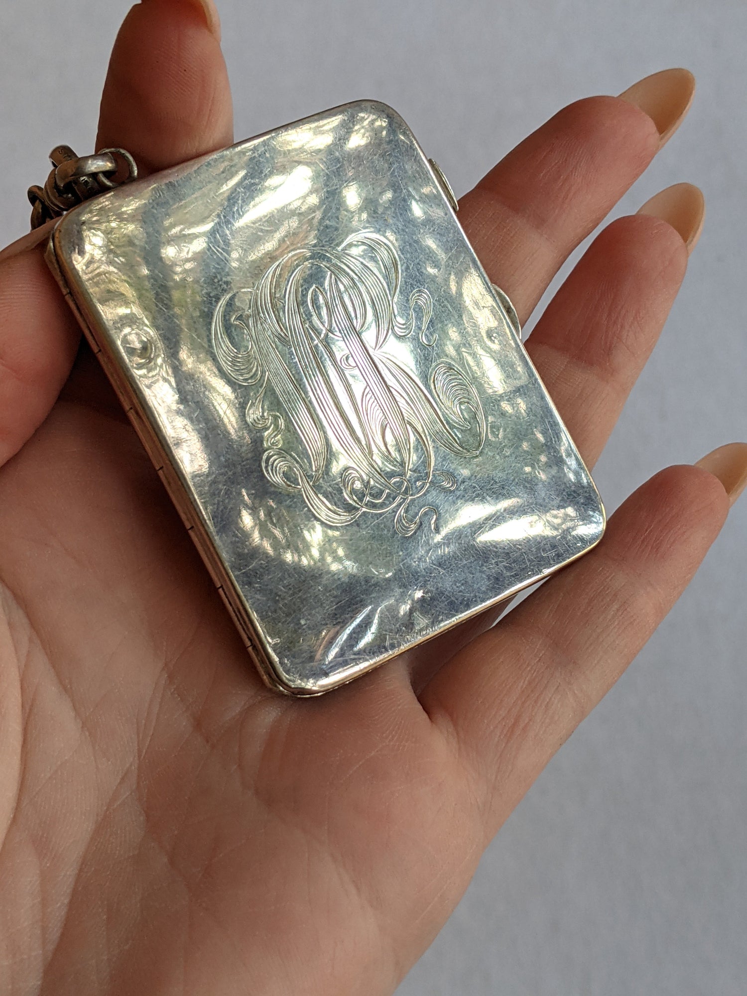 1900s-1910s Oversized Sterling Silver Locket