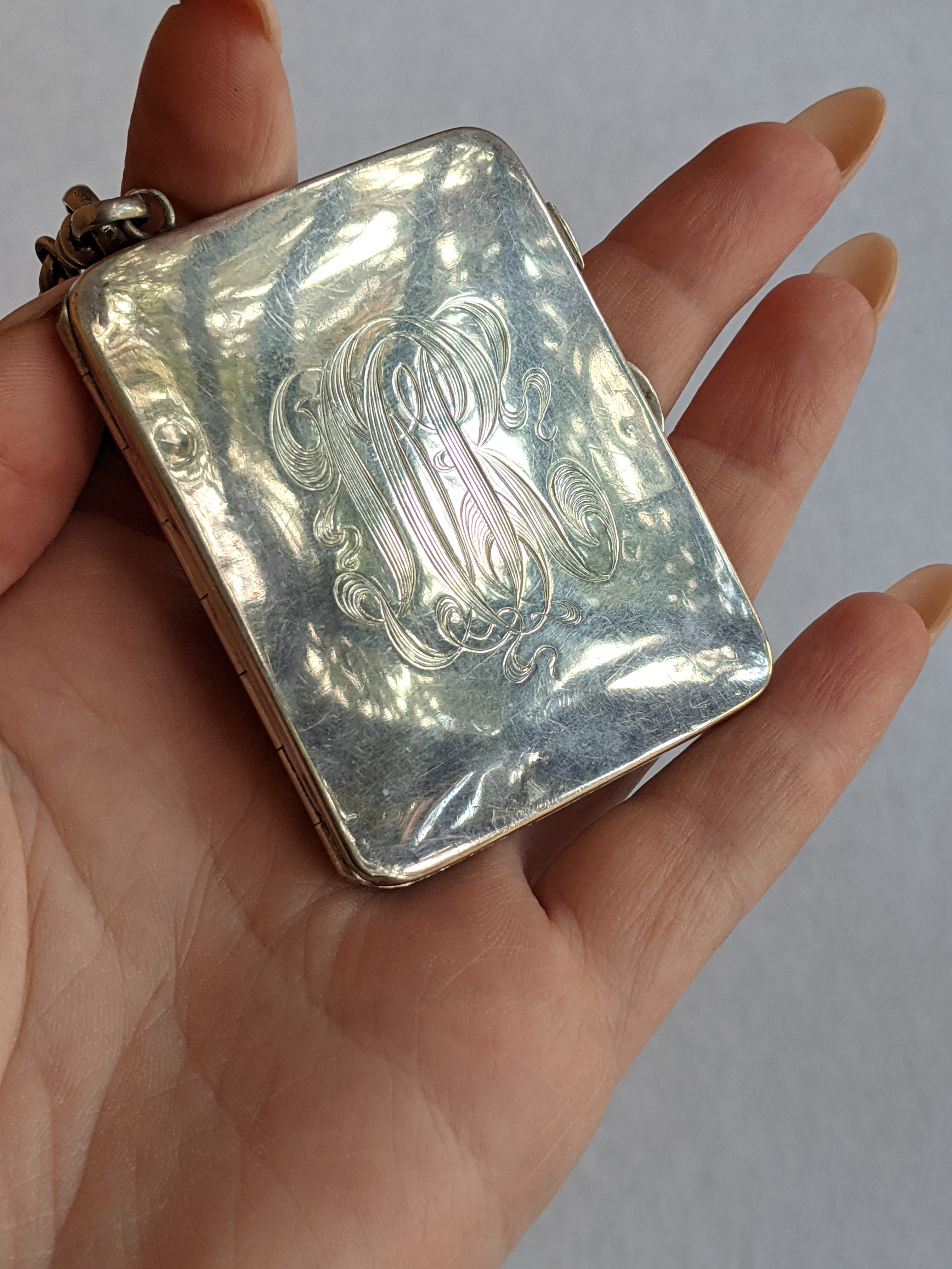1900s-1910s Oversized Sterling Silver Locket