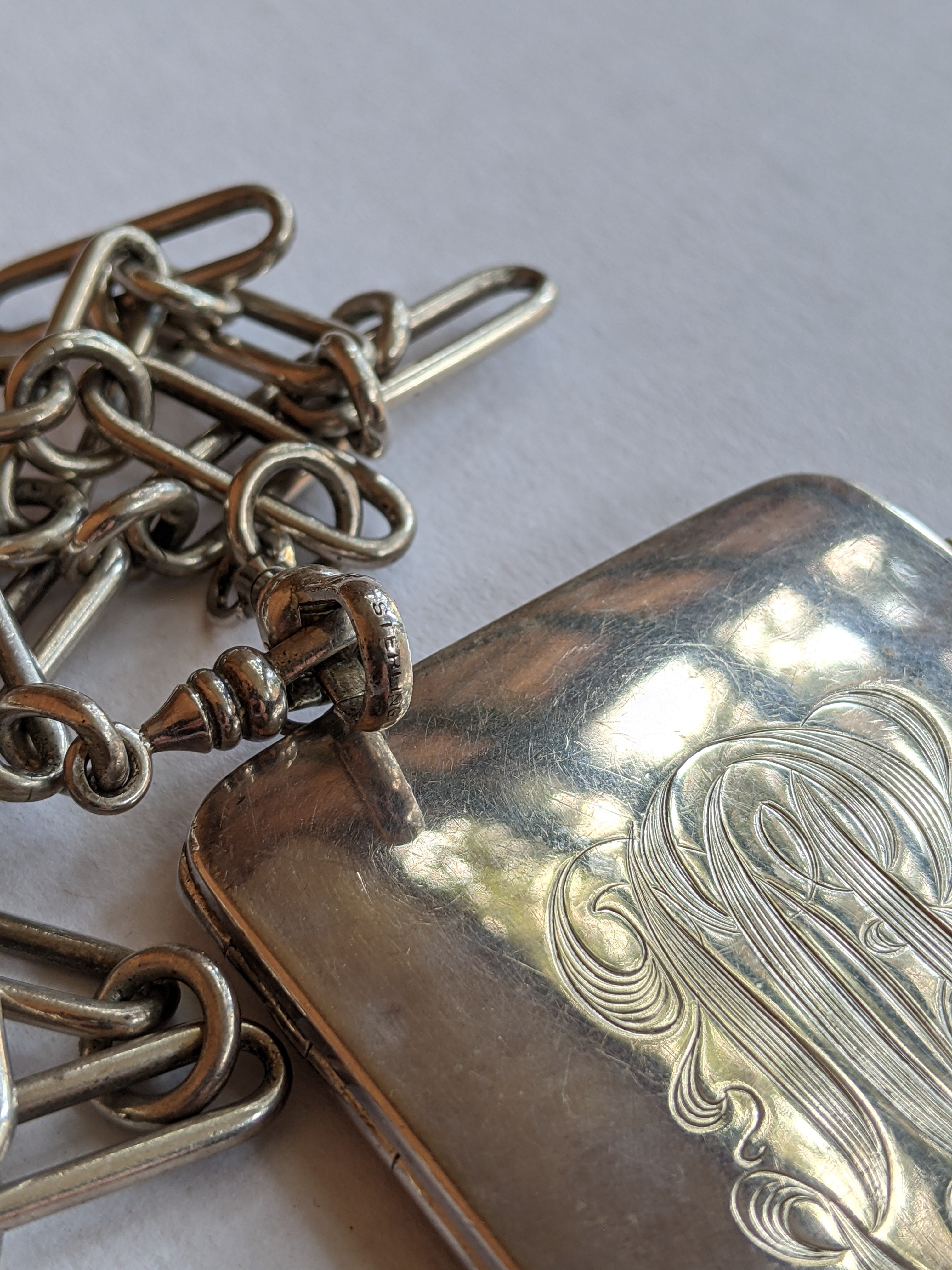 1900s-1910s Oversized Sterling Silver Locket