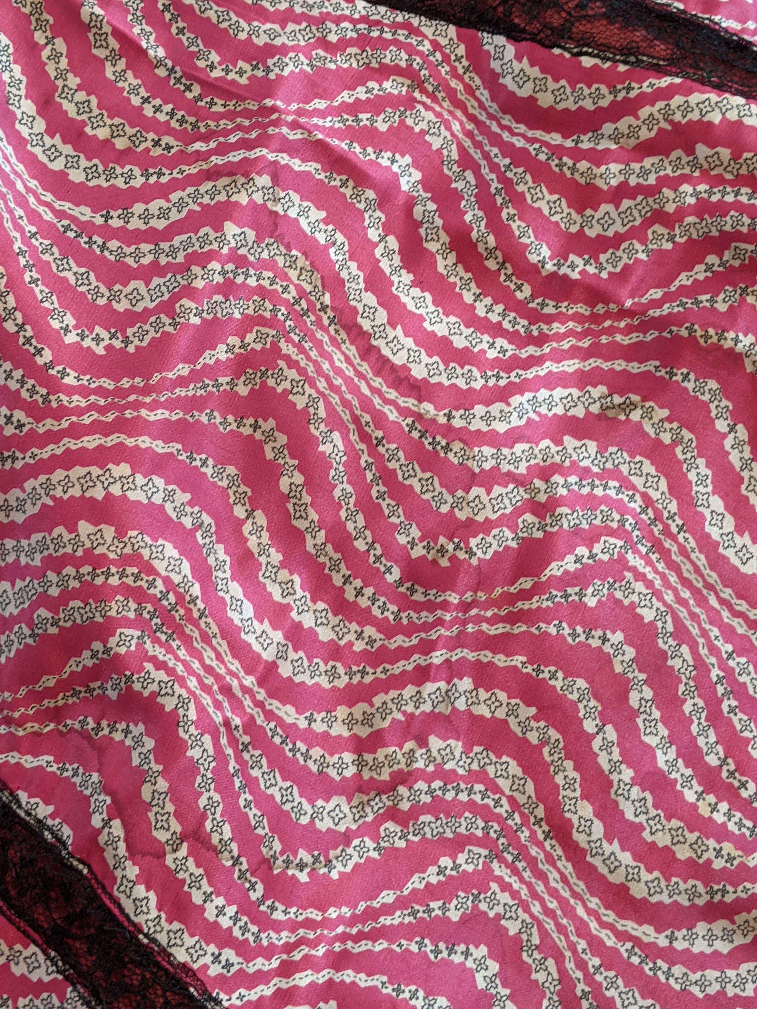 c. 1905-1907 Pink Silk Dress