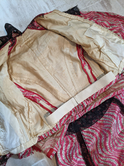 c. 1905-1907 Pink Silk Dress