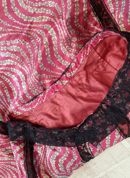 c. 1905-1907 Pink Silk Dress