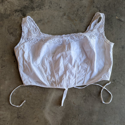 c. 1900s-1910s Cotton Boned Brassiere