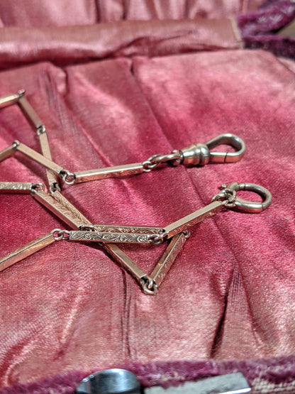 c. 1900s-1910s 10k Gold Watch Chain