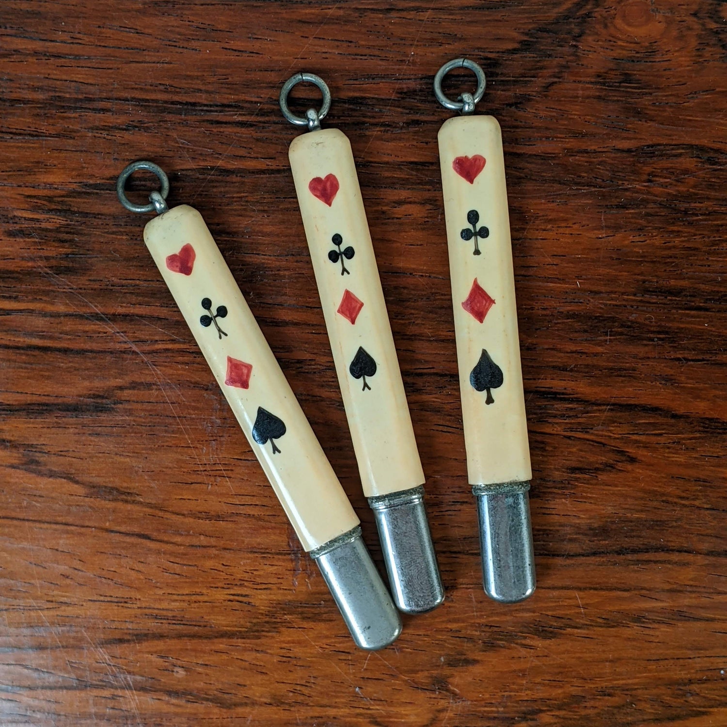 c. 1920s-30s Celluloid Bridge Pencil Pendant