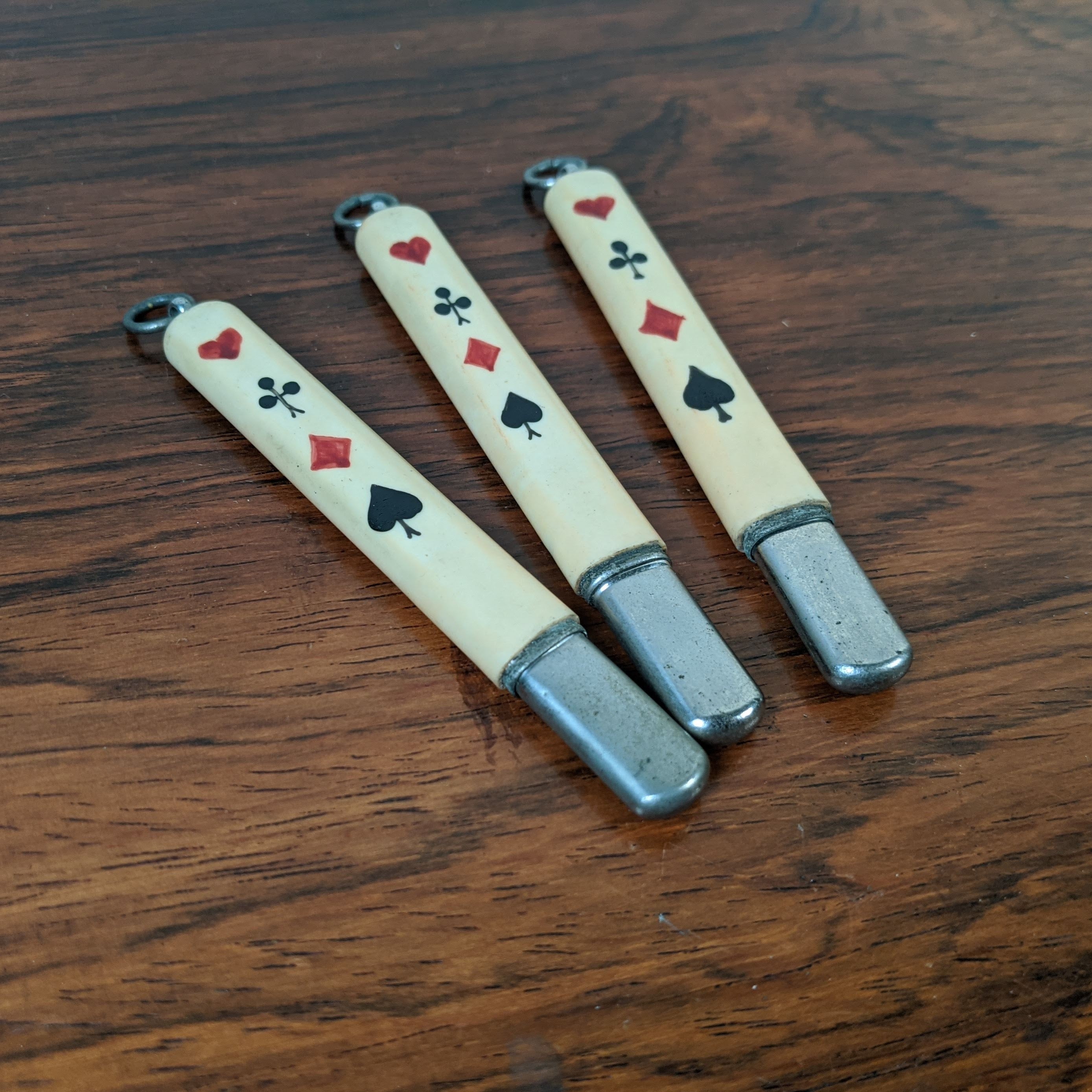 c. 1920s-30s Celluloid Bridge Pencil Pendant