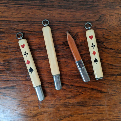 c. 1920s-30s Celluloid Bridge Pencil Pendant