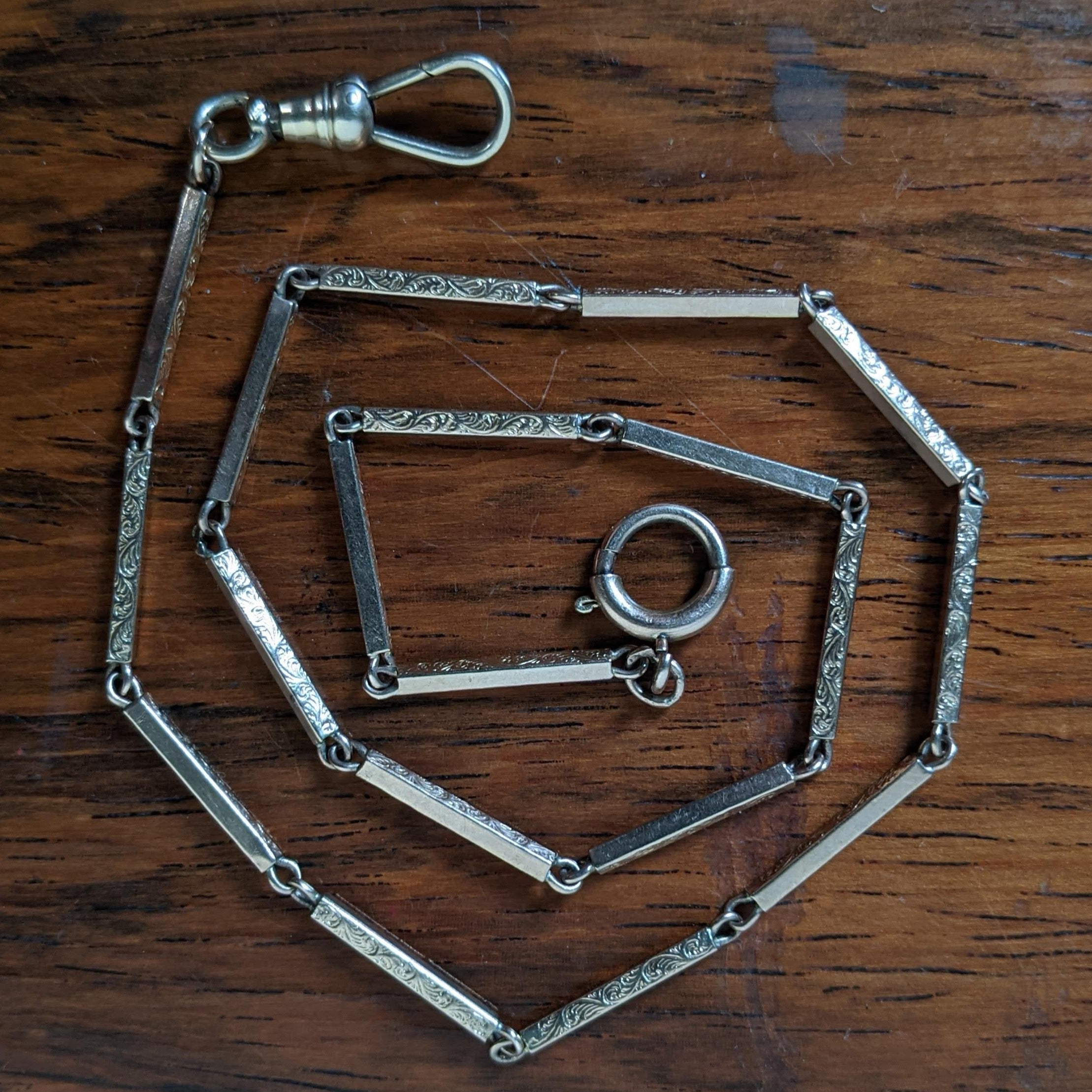c. 1900s-1910s 10k Gold Watch Chain