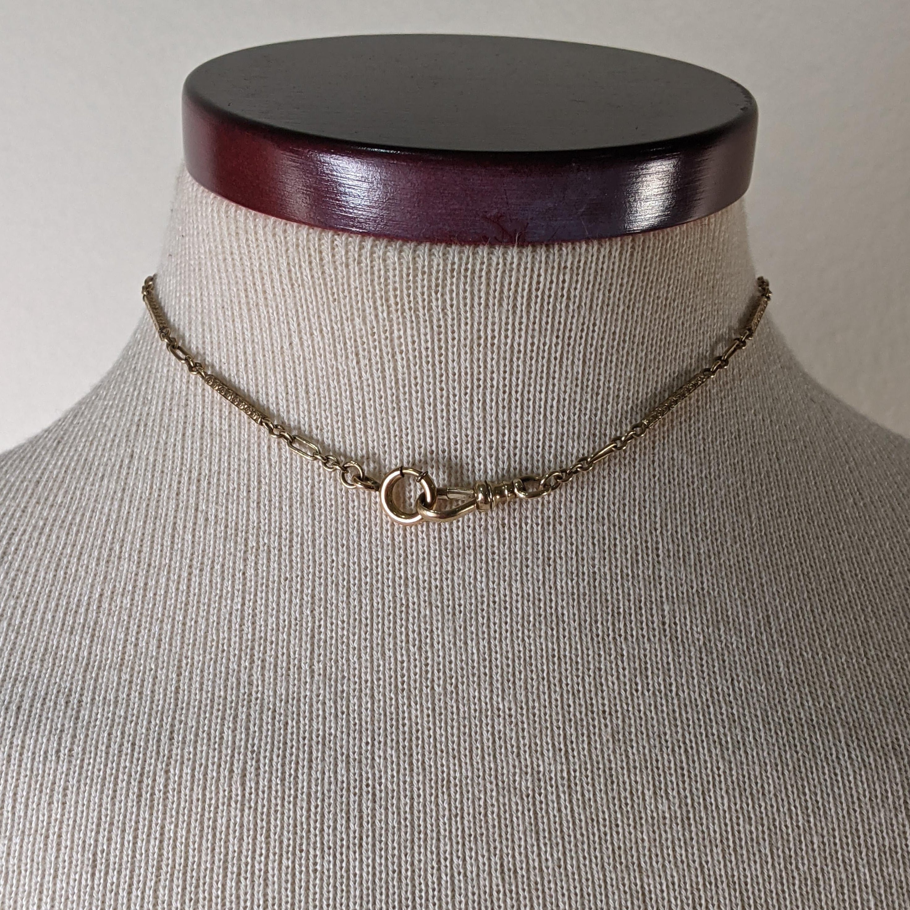 c. 1900s-1910s 14k Gold Watch Chain | 13 1/8"