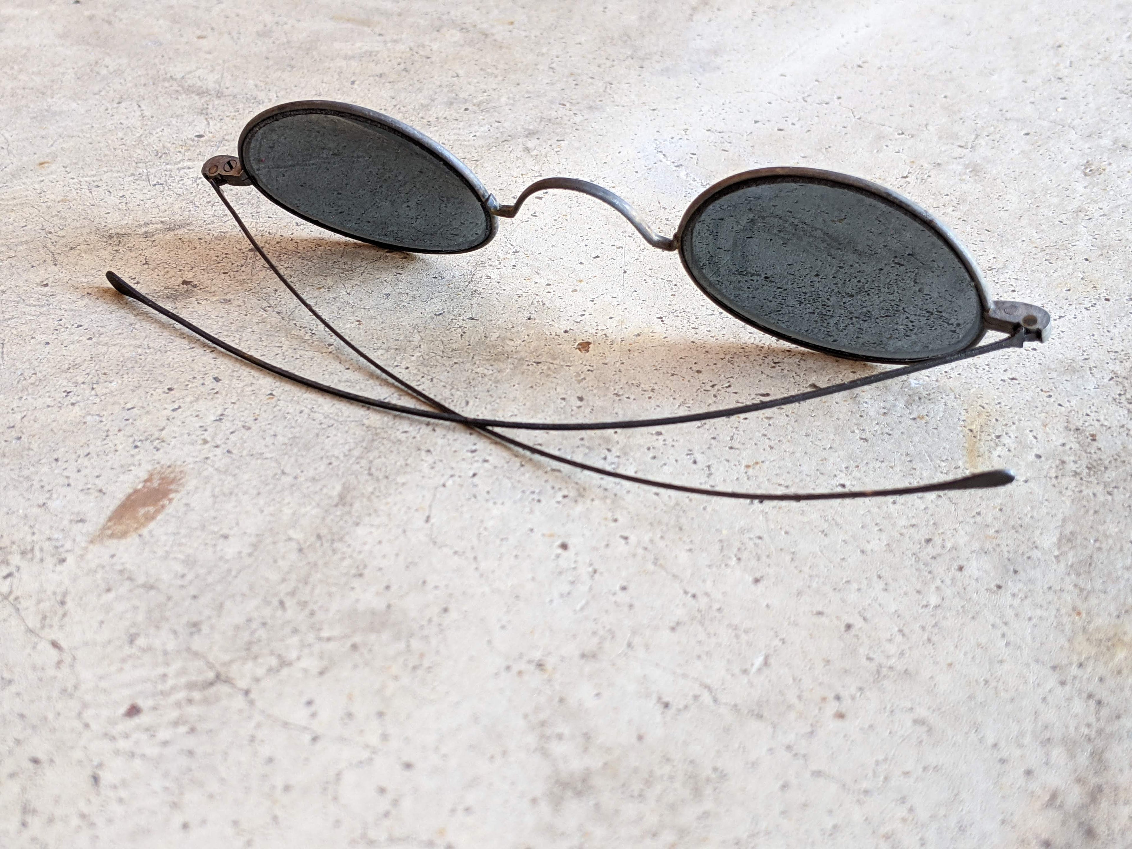 c. 1890s-1900s Dark Tinted Glasses