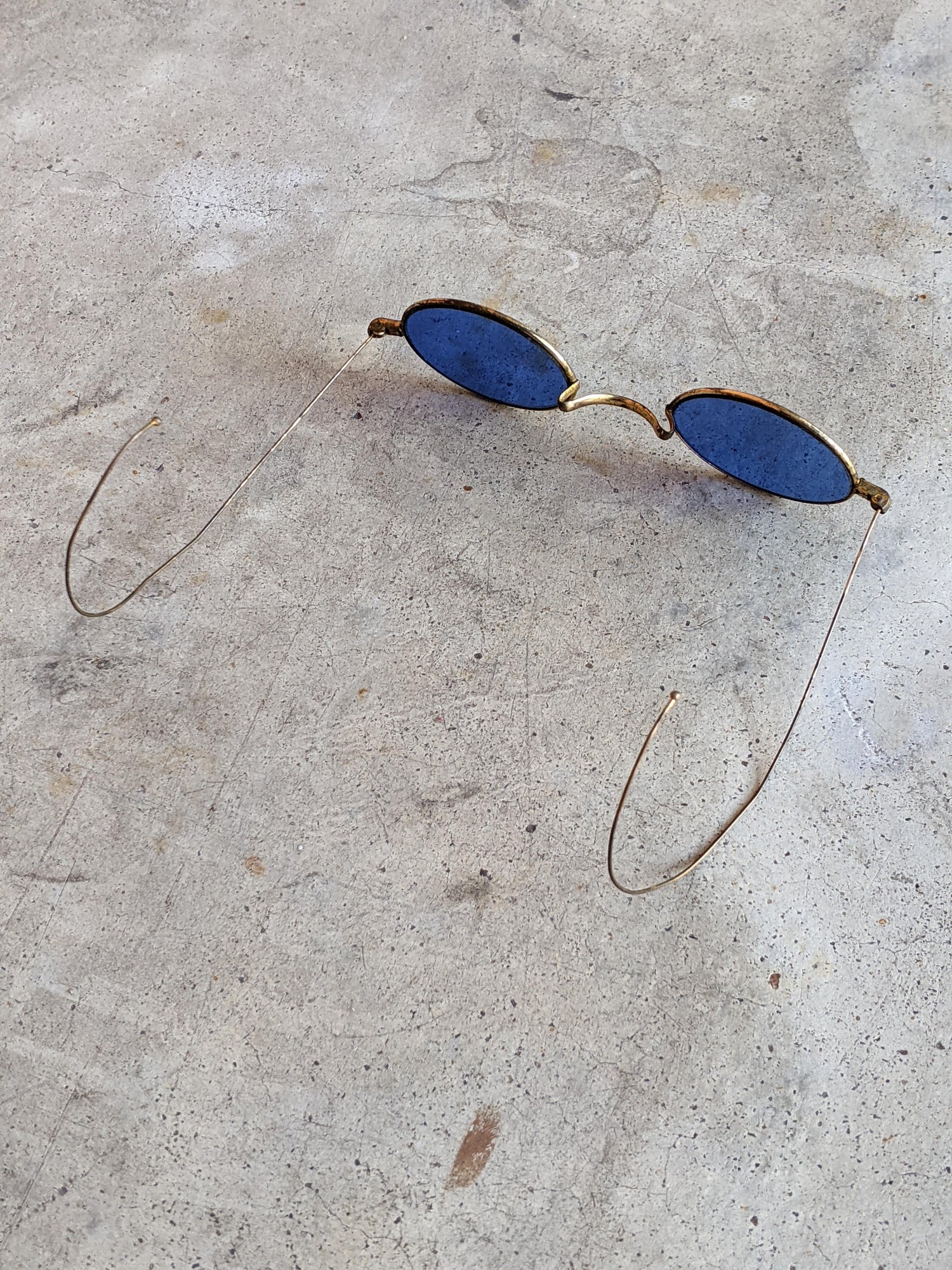 c. 1890s-1900s Blue Tinted Glasses