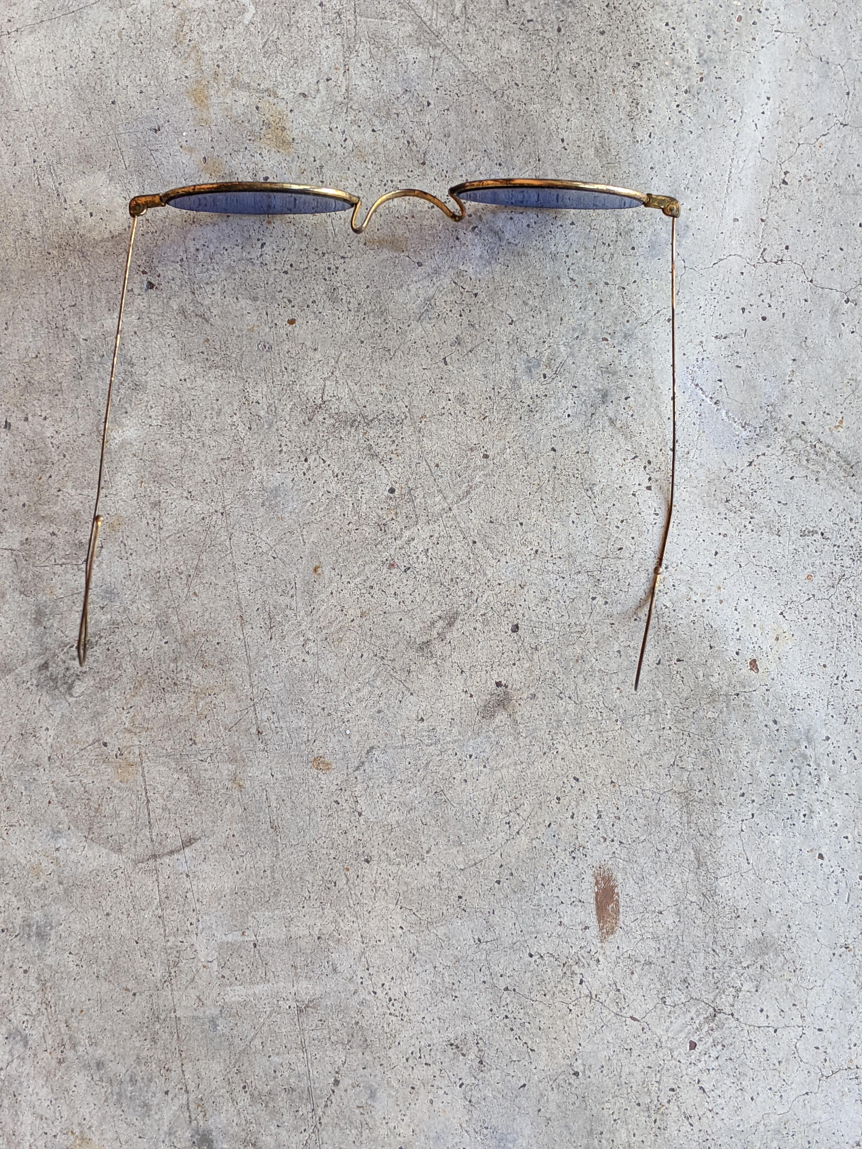 c. 1890s-1900s Blue Tinted Glasses