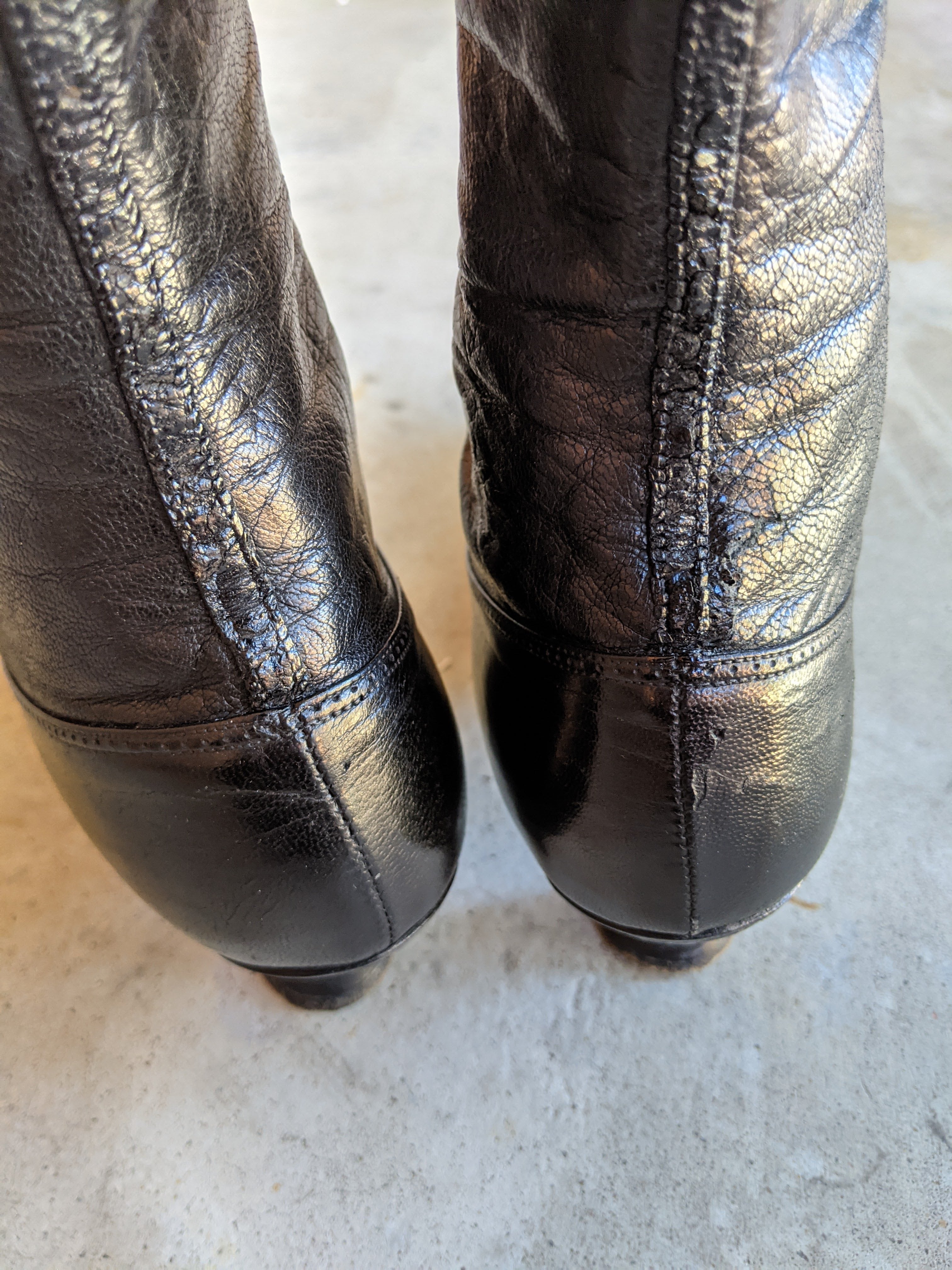 c. 1910s-1920s Louis Heel Boots | Approx Sz. 7.5-8