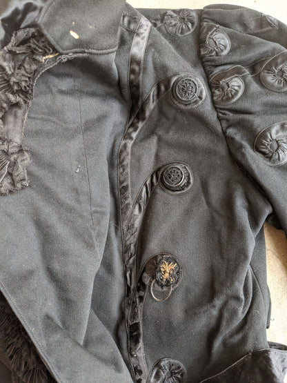 Early 1900s Wool + Silk Bodice or Jacket | Study + Display
