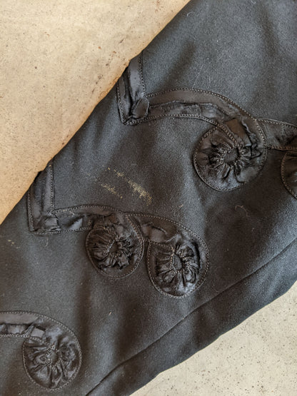 Early 1900s Wool + Silk Bodice or Jacket | Study + Display