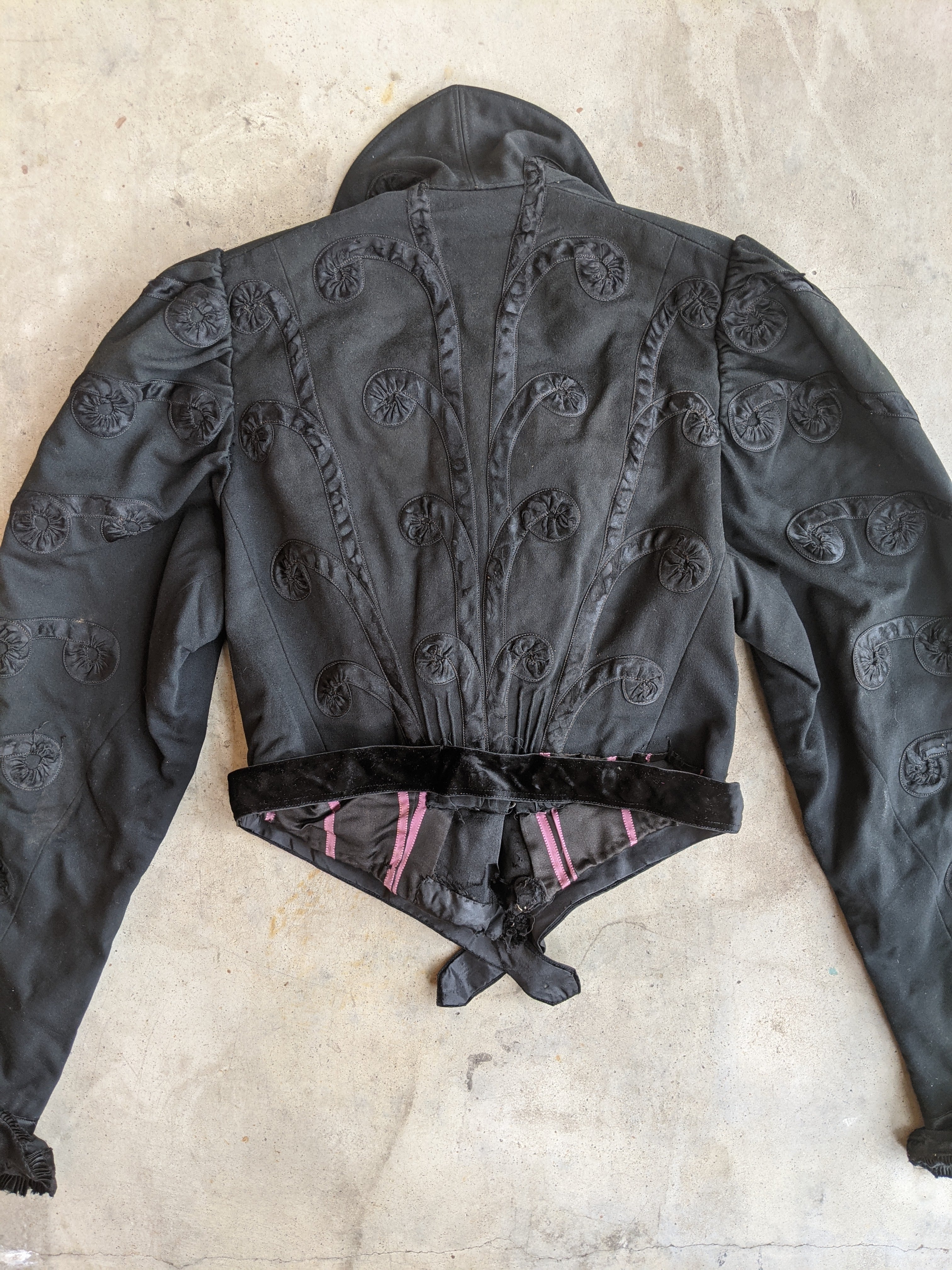 Early 1900s Wool + Silk Bodice or Jacket | Study + Display