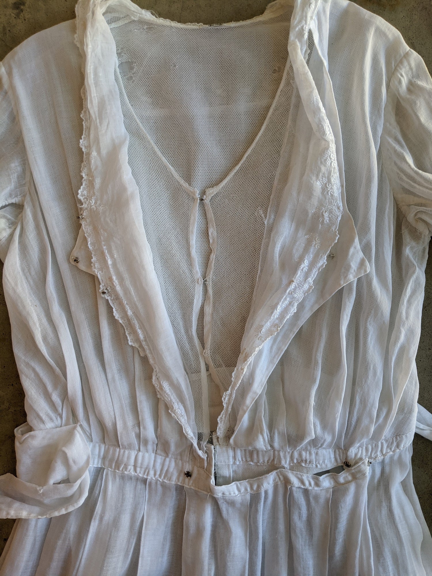 1910s B. Altman Cotton Dress
