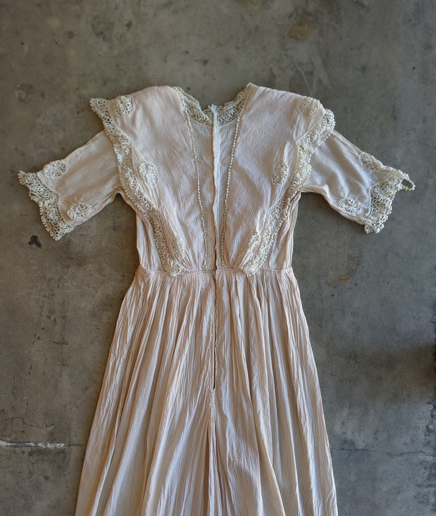1910s Pink Cotton Silk Blend Dress | Study + Pattern