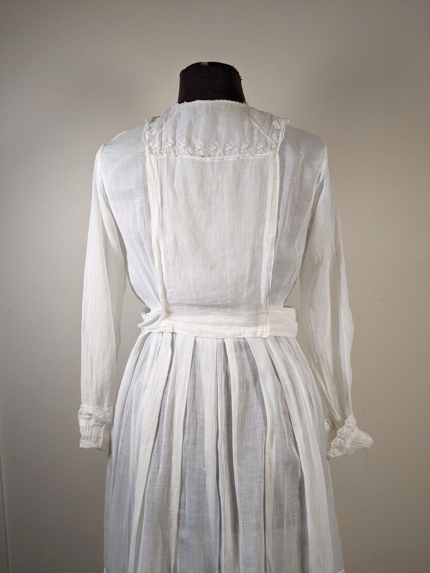 1910s B. Altman Cotton Dress