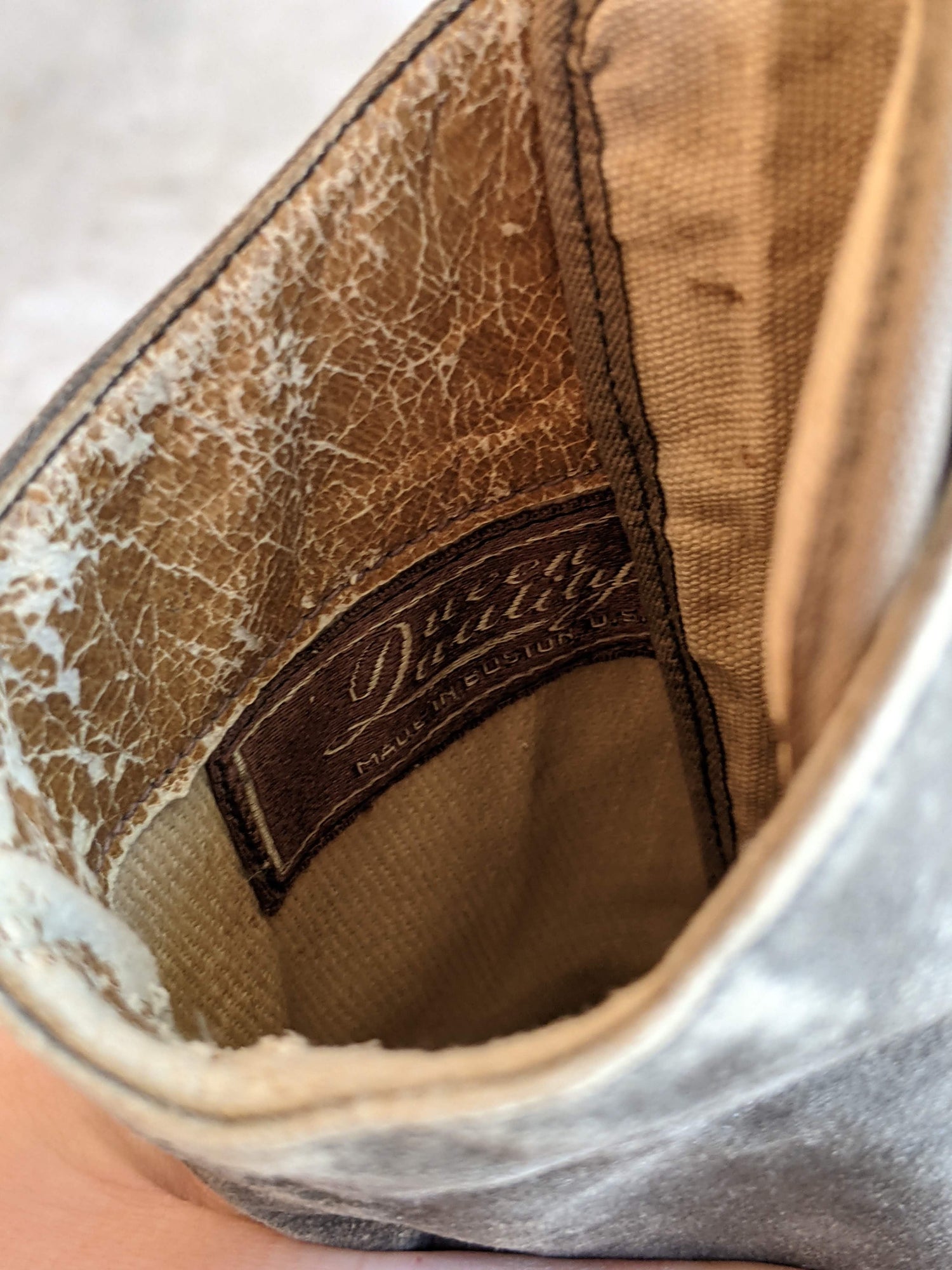 c. 1910s-1920s Grey Suede Boots | Approx Sz 5