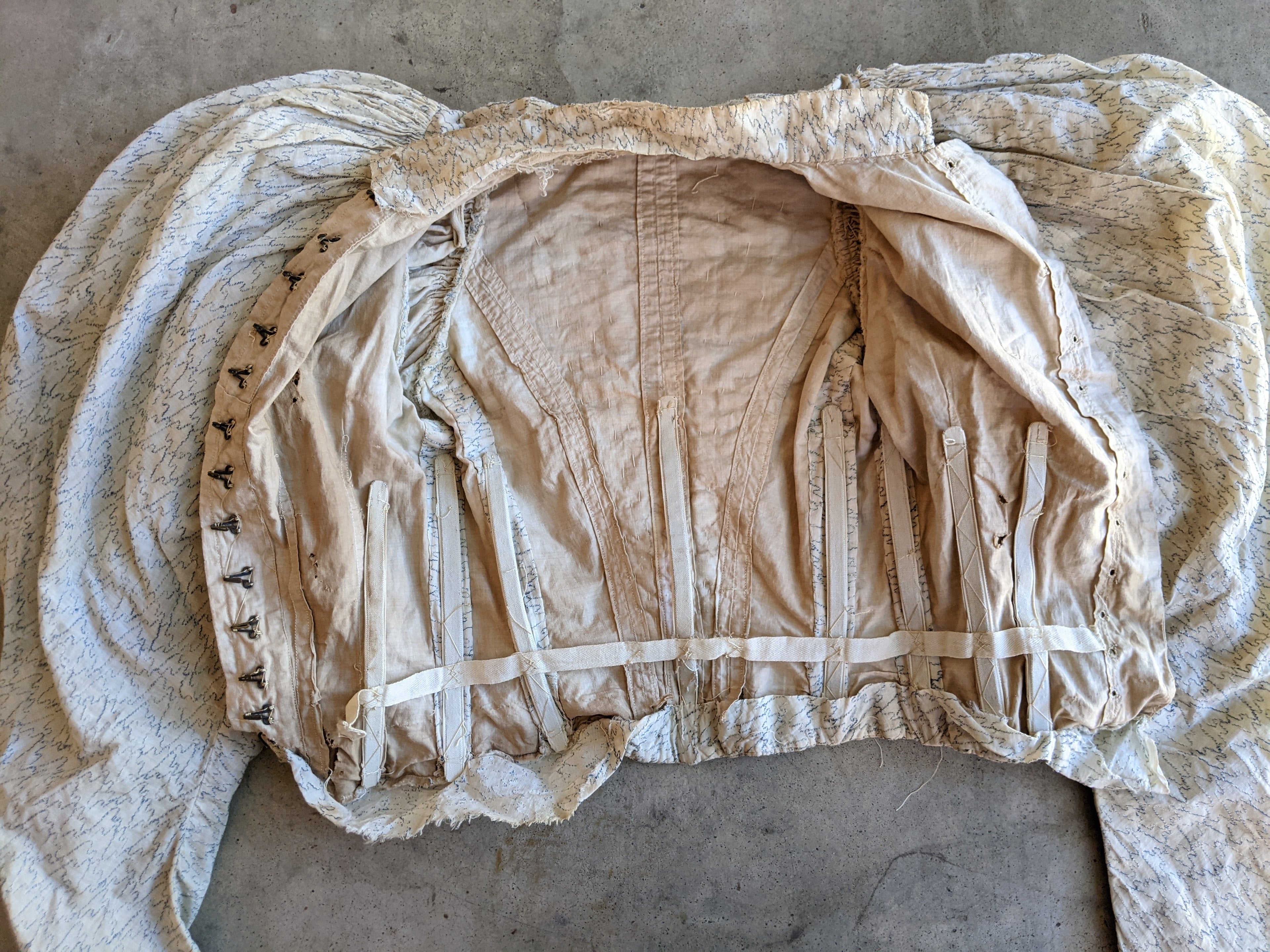 1890s Cotton Bodice | Study + Display