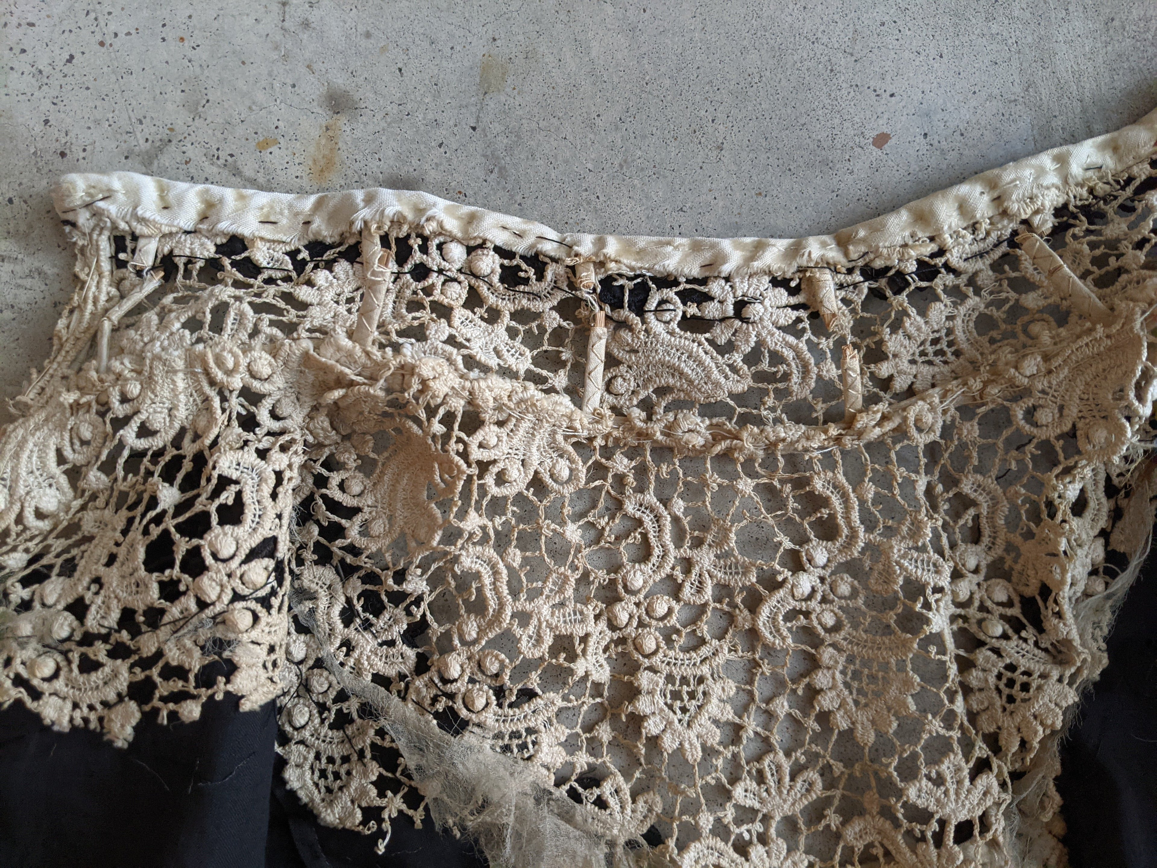 c. 1900s Cotton + Silk Shirtwaist | Study + Pattern / Repair