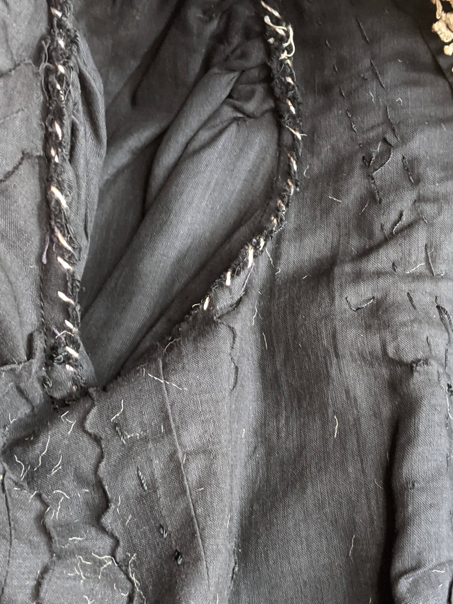 c. 1900s Cotton + Silk Shirtwaist | Study + Pattern / Repair