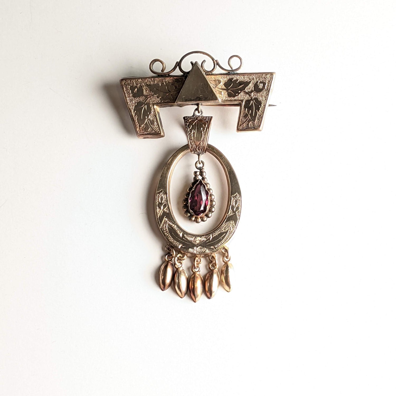 19th c. Gold Filled Brooch