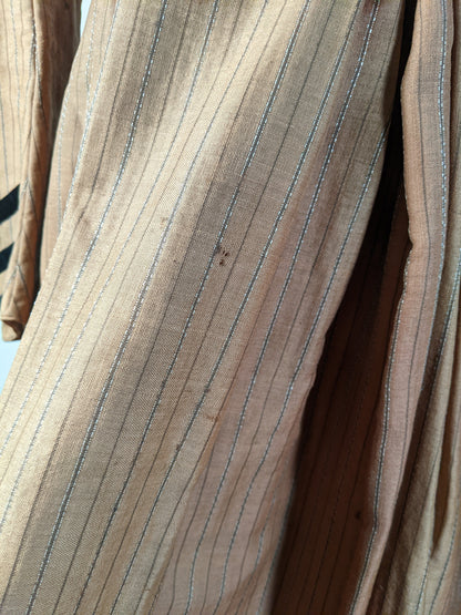 c. 1860s Wool Homespun Dress