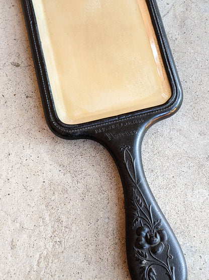 19th c. "Florence" Shellac Hand Mirror