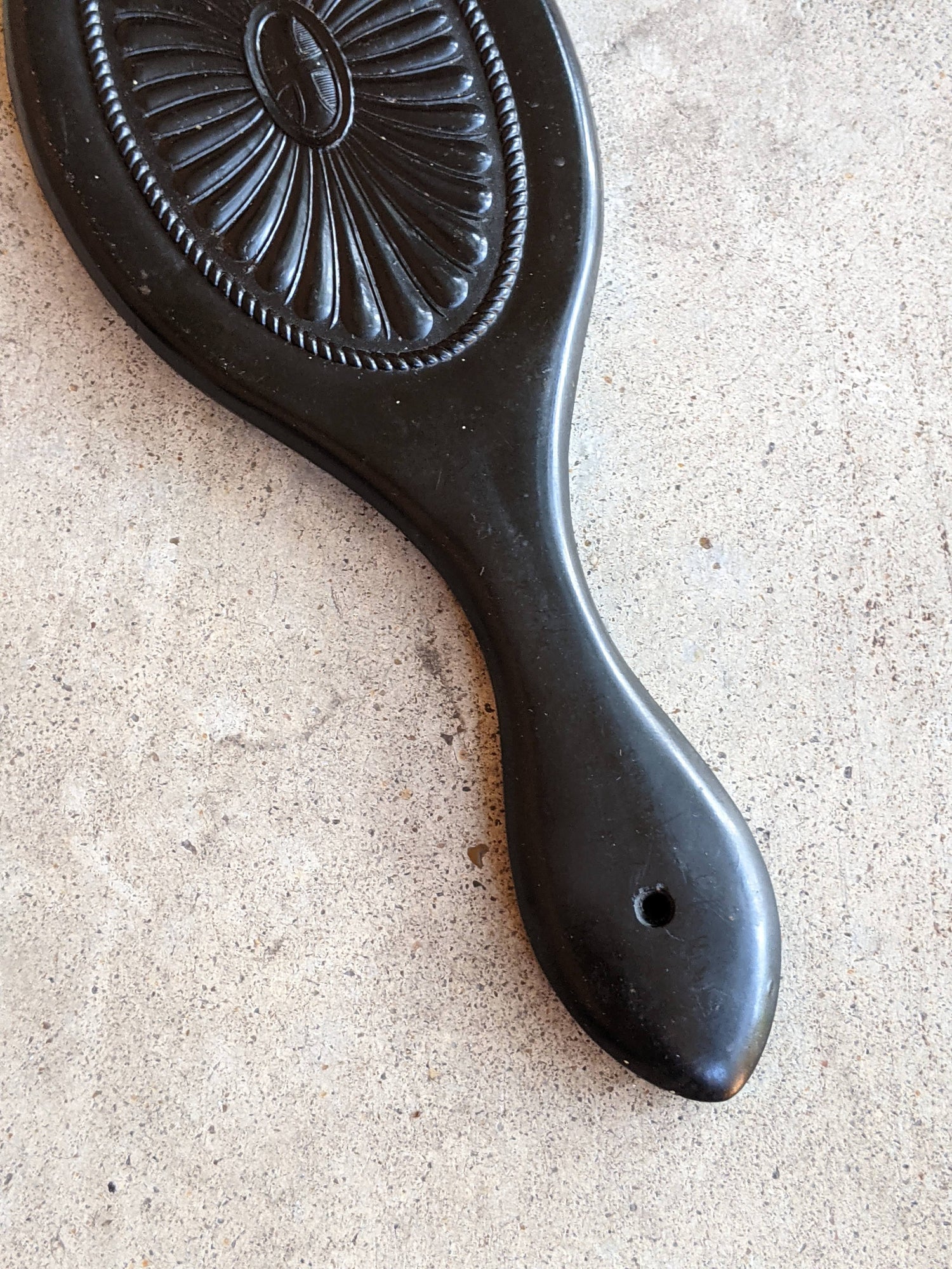 19th c. Thermoplastic Hand Mirror (Likely by Florence)
