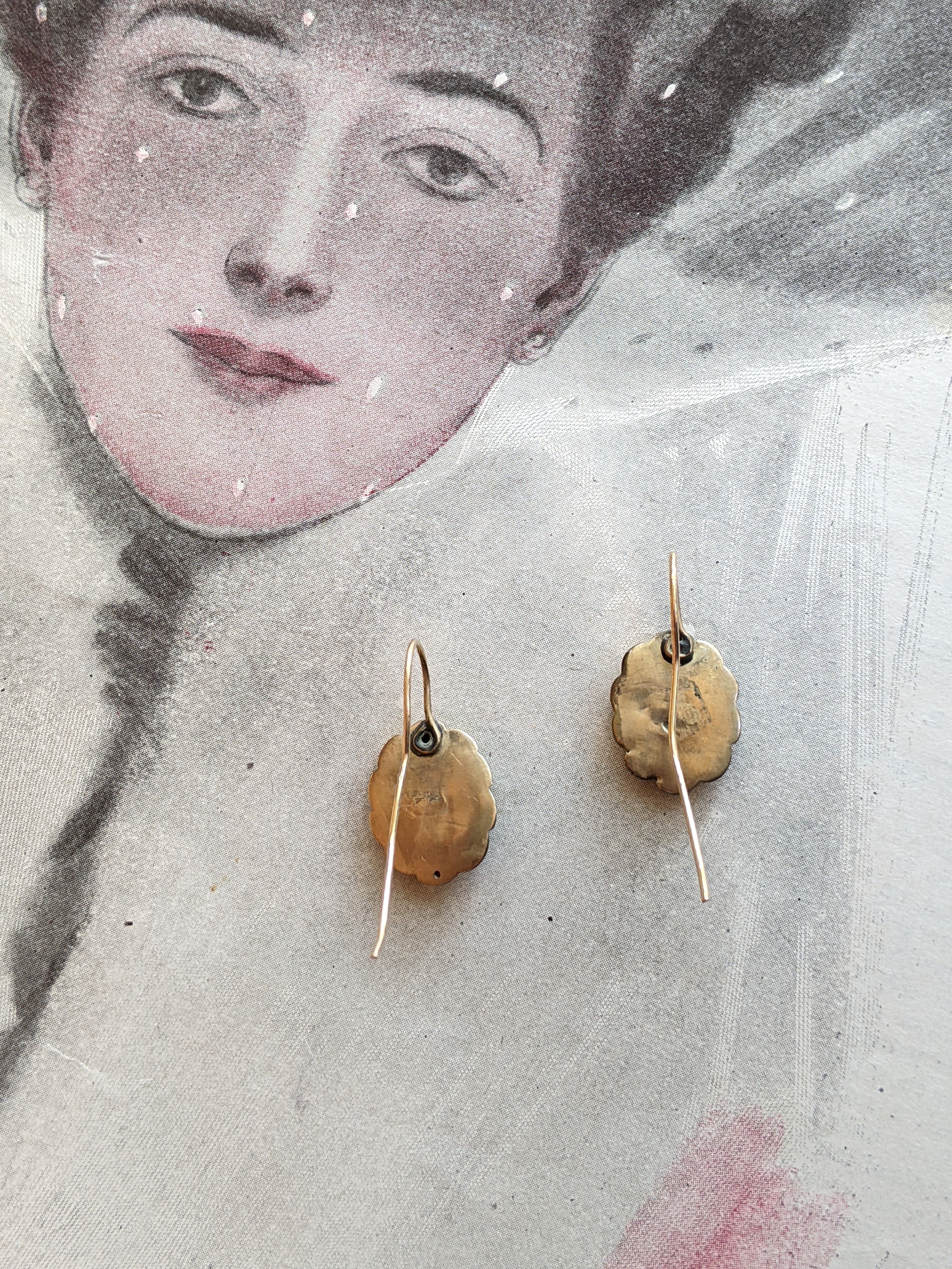 19th c. 10k Gold Earrings