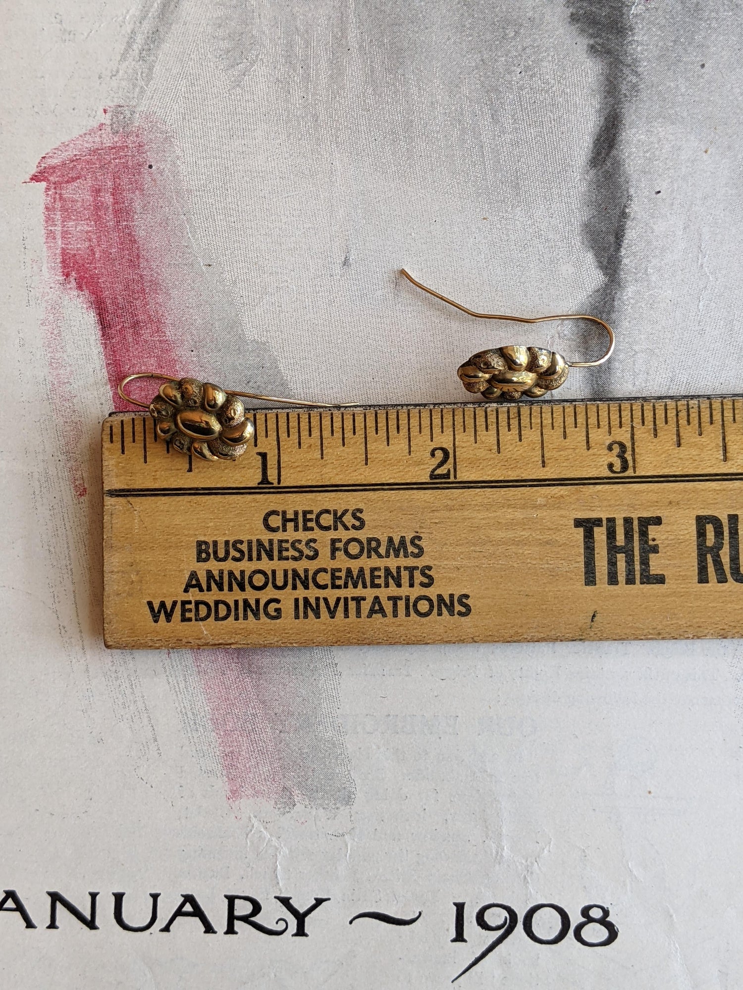 19th c. 10k Gold Earrings