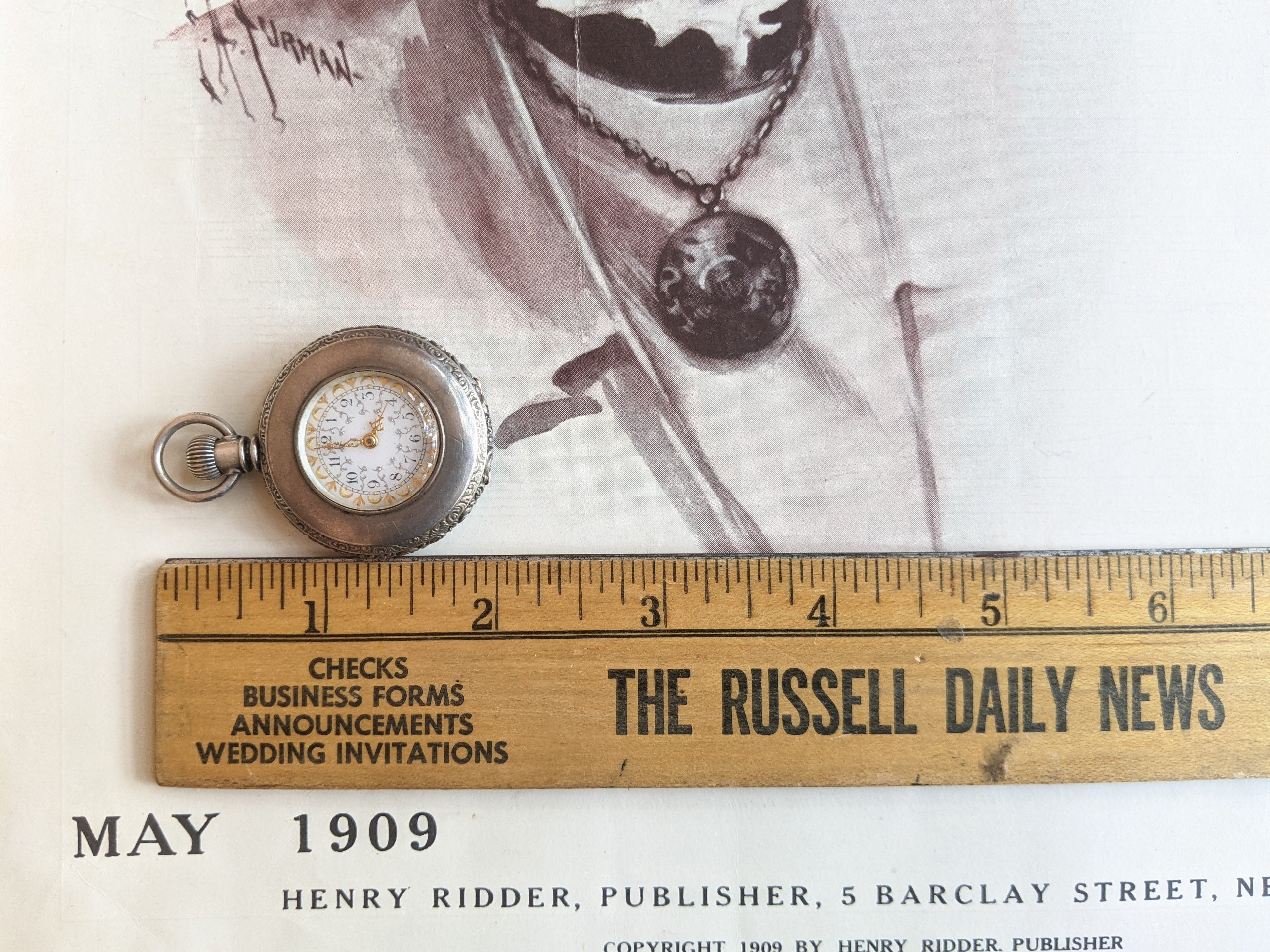 c. 1890s Coin Silver Pocket Watch