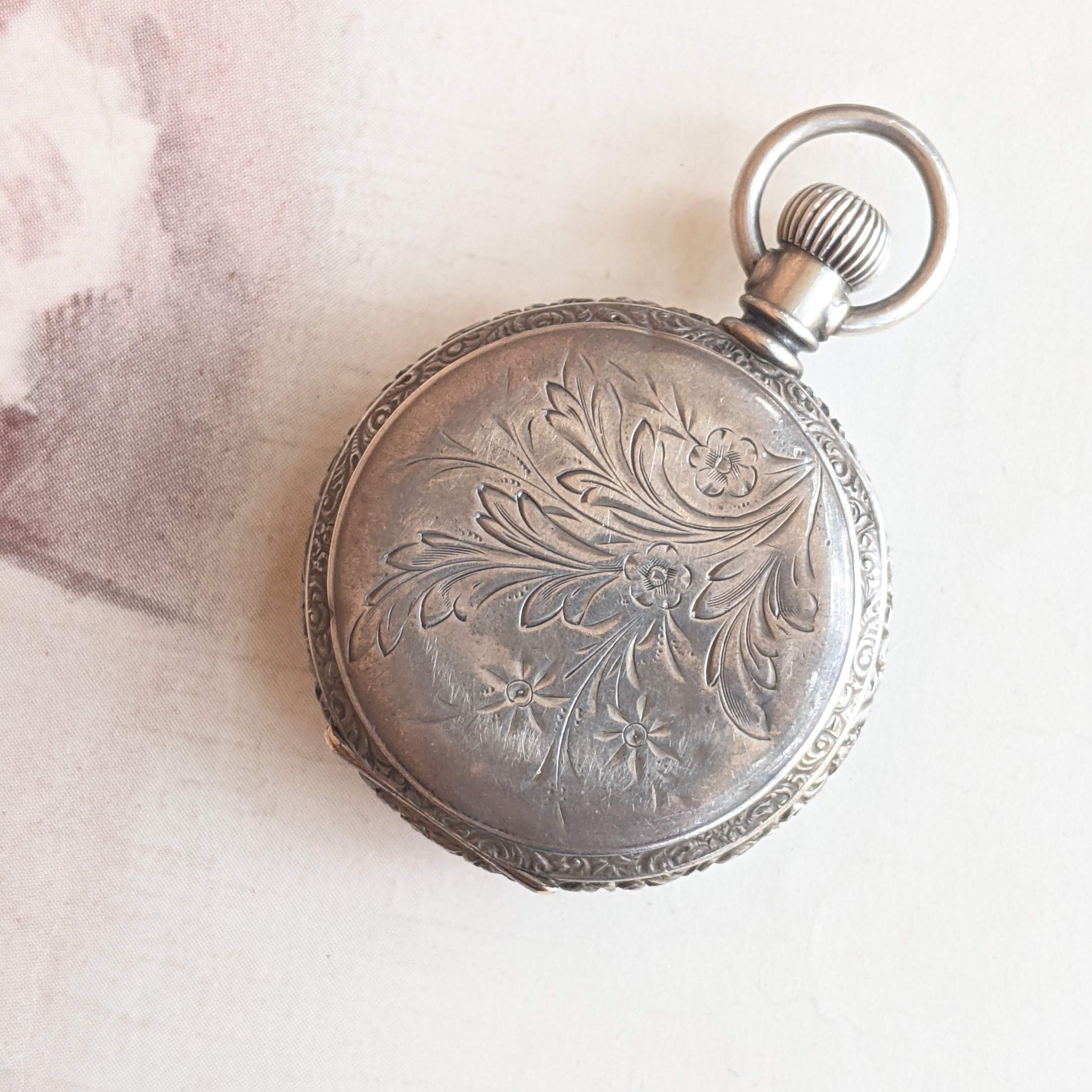 c. 1890s Coin Silver Pocket Watch