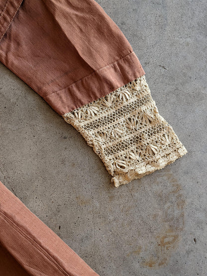 c. 1908-1909 Peach Silk Dress | Study + Display
