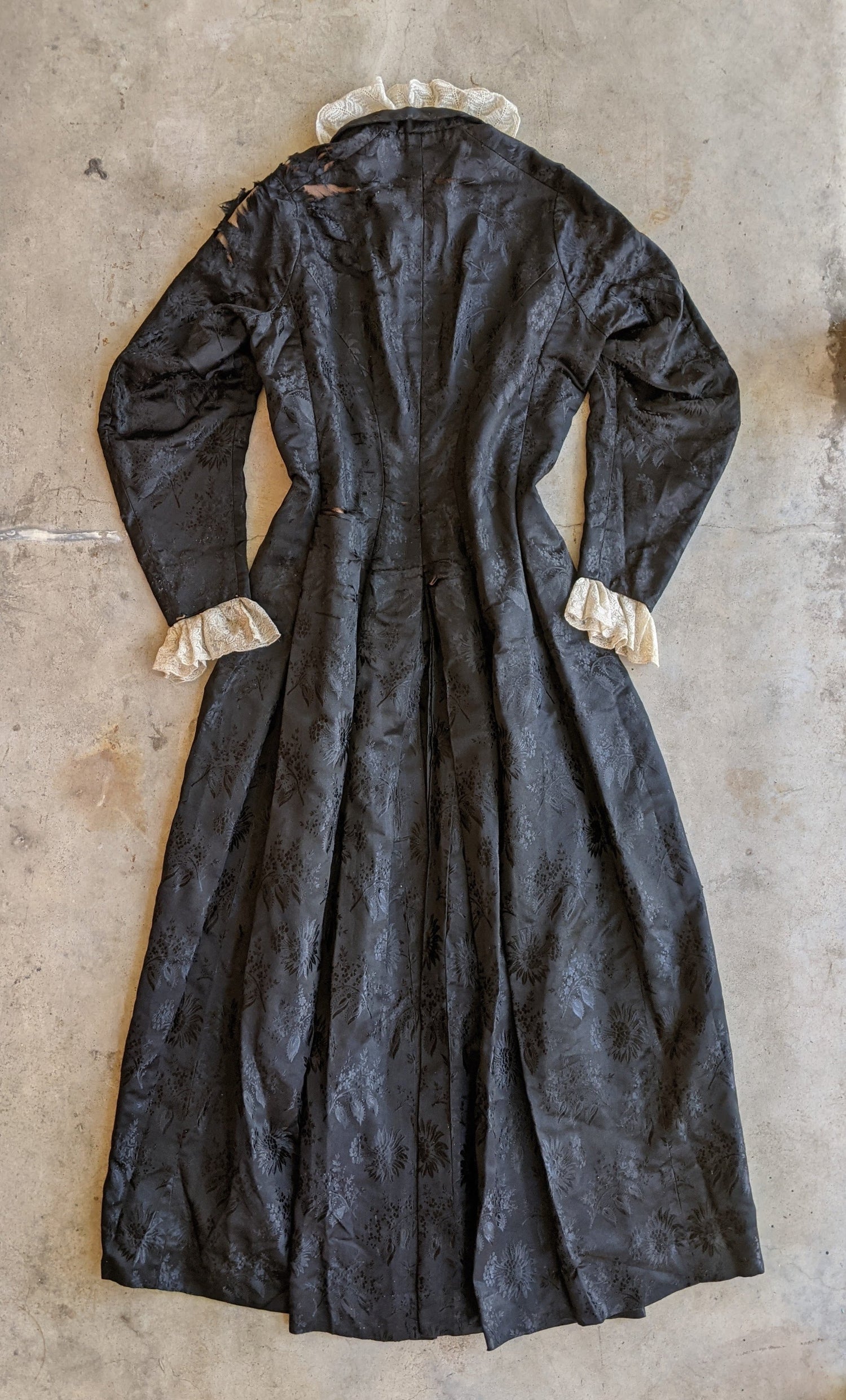 c. 1870s-1880s Silk Wrapper Dress | Study + Display