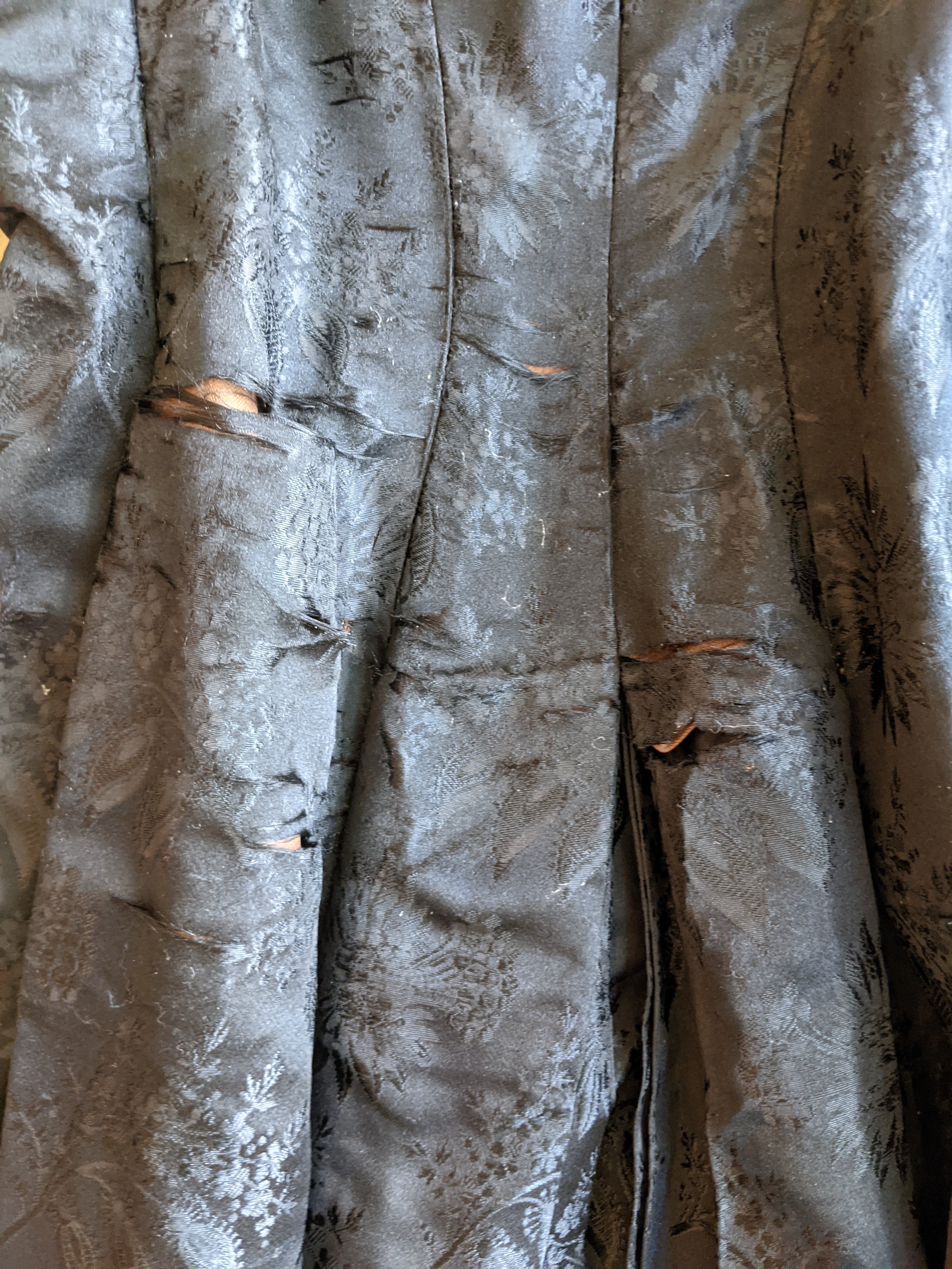 c. 1870s-1880s Silk Wrapper Dress | Study + Display