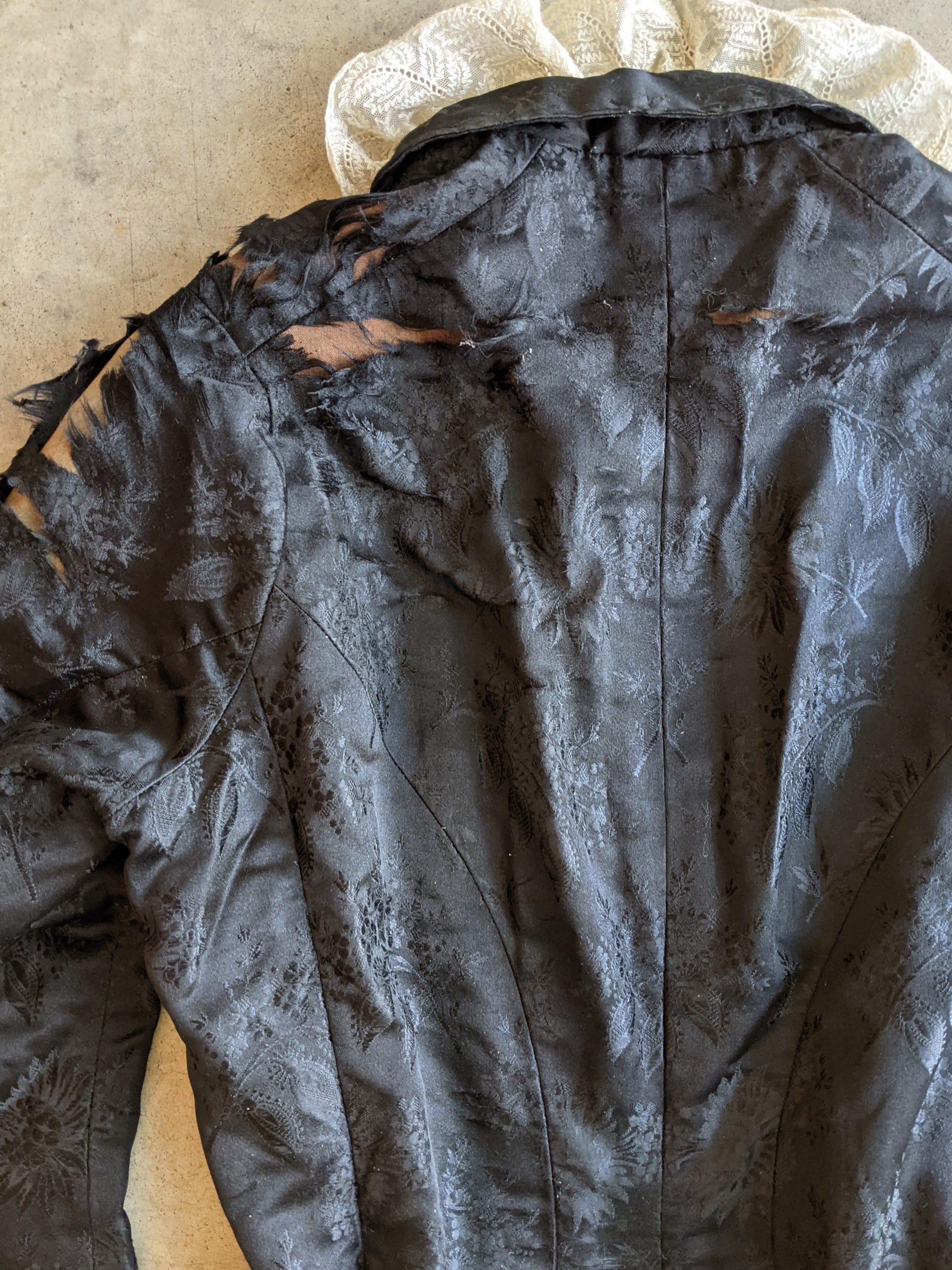 c. 1870s-1880s Silk Wrapper Dress | Study + Display