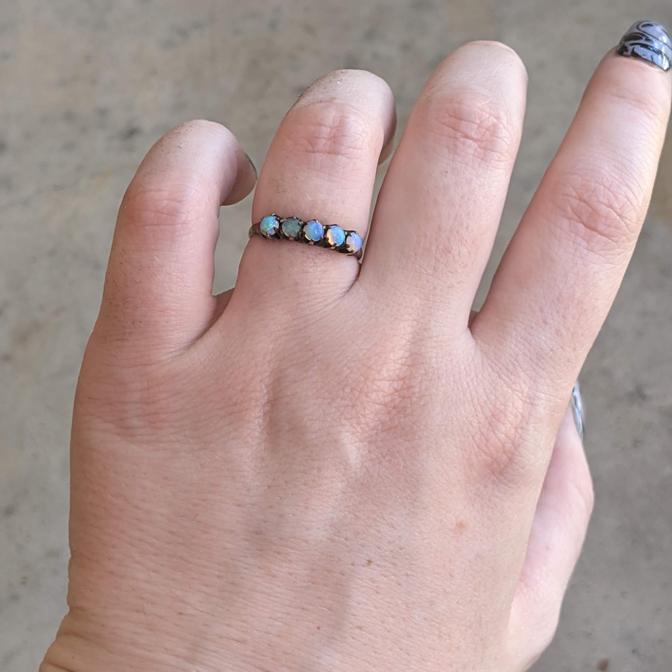Late 19th-Early 20th c. 10k Opal Ring