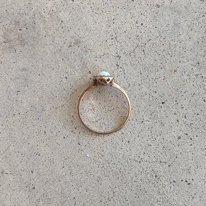 Late 19th-Early 20th c. Opal Diamond Ring