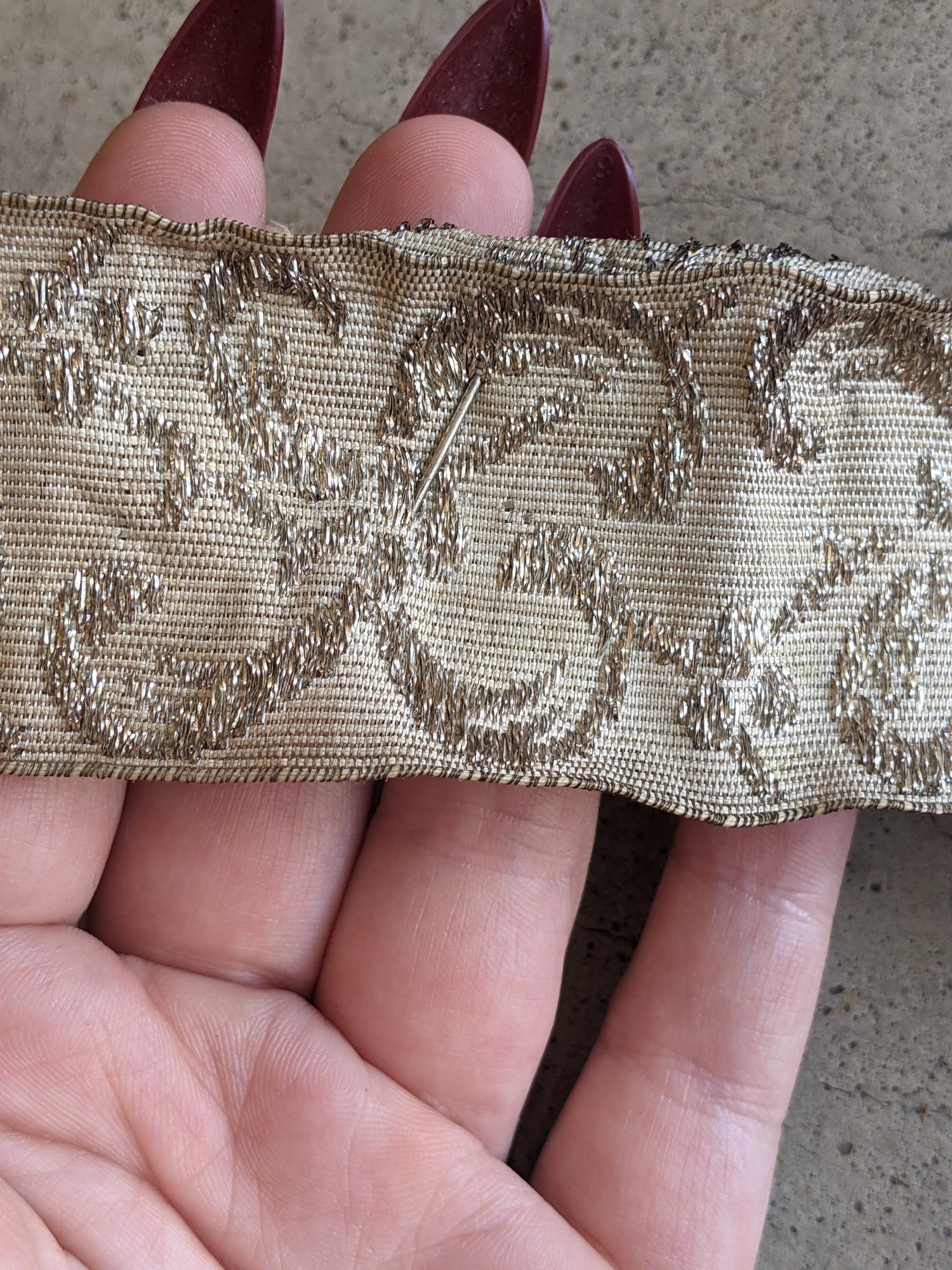 c. 1910s Silver Lamé Belt