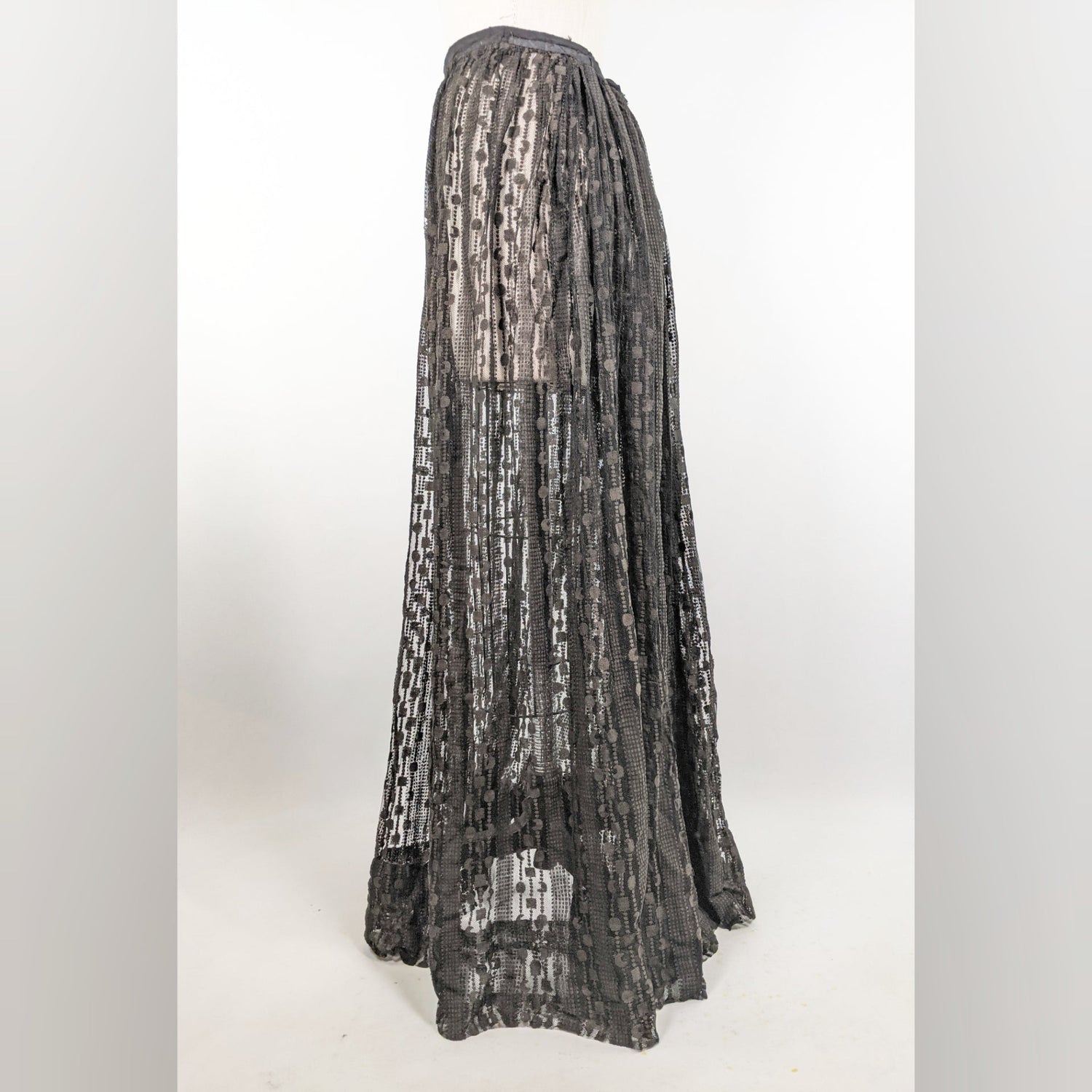 RESERVED | 1900s Crescent Moon Lace Skirt